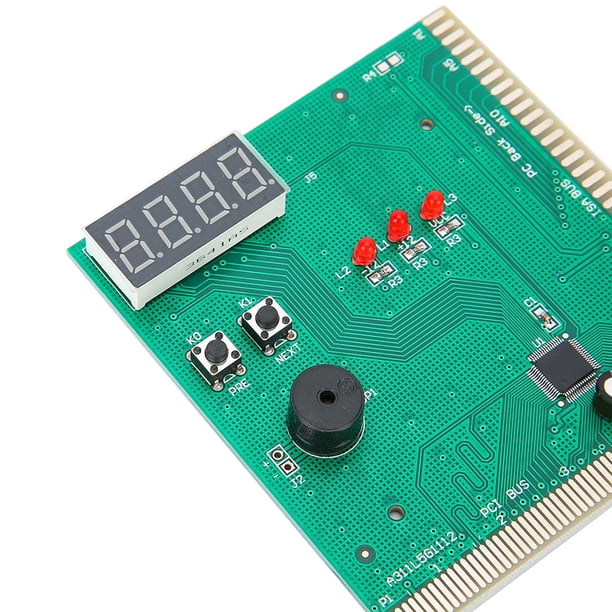 Hyuduo1 Tarjeta de Diagnóstico de Pantalla de 4 Dígitos, Analizador de PC de Computadora, Probador P mputadora Portátil PCI E ISA arjeta de diagnóstico Spptty Como se muestra en la descripción