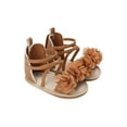 thumbnail image 1 of hirigin Infant Baby Girls Casual Sandals, Flower Patchwork Bandage Soft Sole Non-Slip Princess Flat Shoes, 1 of 7