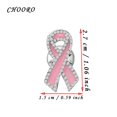 thumbnail image 4 of CHOORO Breast Cancer Awareness Brooch Pin Pink Ribbon Pin Breast Cancer Support Gift For Women (Pink Ribbon Brooch Pin), 4 of 4