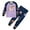 Z01-Purple, variant on eczipvz Girls Pajamas Set Kids Long Sleeve Pjs Cotton Pajamas,Size 5-6 Years