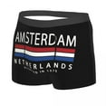 thumbnail image 4 of Amsterdam History Netherlands Flag Underwear Male Sexy Printed Customized Patriotic Boxer Briefs Shorts Panties Soft Underpants, 4 of 7