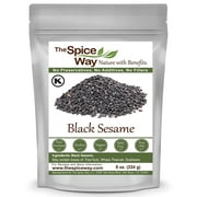 The Spice Way Black Sesame Seeds - Middle Eastern and Asian Cuisine - 8 oz.