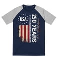 thumbnail image 4 of Girls Boys Athletic T-Shirts Kids Boys Summer Short Sleeve USA Patriotic Print Tee Shirt Casual Youth Top Tops for 2-3 Years, 4 of 4