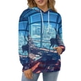 thumbnail image 3 of Christmas Deer Regular Fit Hoodie, Sporty Pullover Hooded Sweatshirt for Men Women M, 3 of 6