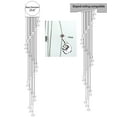 thumbnail image 3 of 26 Lights Mini Chandelier Flush Mount High Ceiling Chandeliers for Living Stairwell Pendant Light Fixtures Crystal Bubble Lights Raindrop Modern Foyer Chandelier Lighting,LED Bulbs Included, 3 of 5