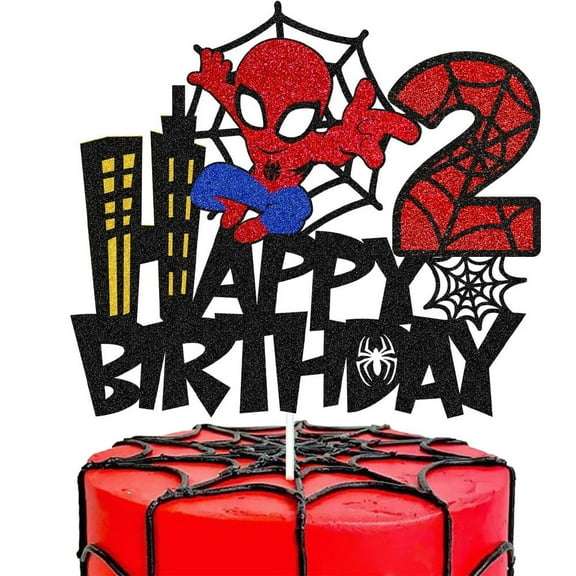 1 PCS Spider Man Birthday Party Supplies, Cake Decorations for Birthday Party Decorations Theme Birthday Party Supplies