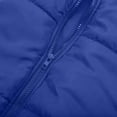 thumbnail image 6 of IROINNID Women's Short Puffer Jacket Solid Color Long Sleeve Ladies Winter Loose Cardigan Stand Top Casual Bread Jacket Cotton Clothes, Blue, 6 of 9