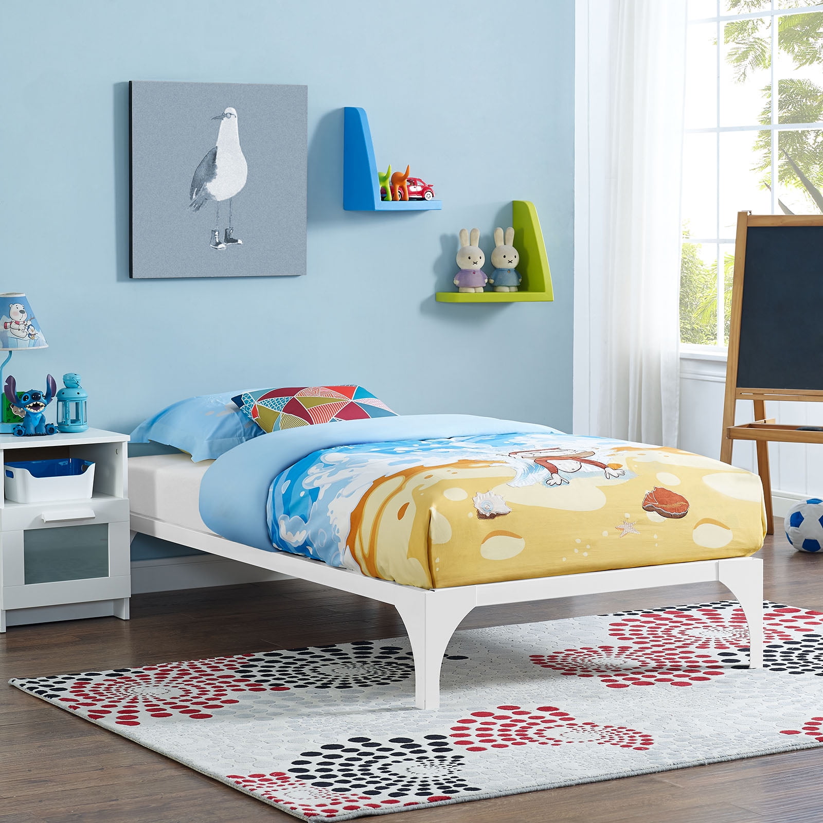 Modway Ollie Twin Bed Frame in White by Modway
