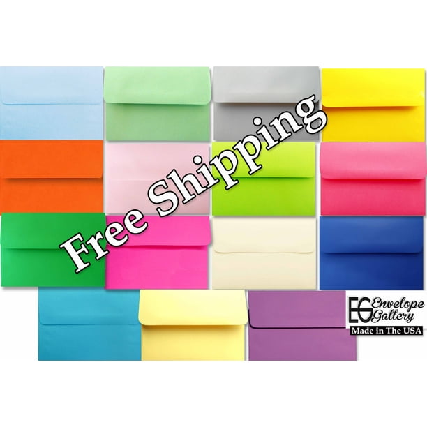 Multi Colored Assorted A2 Envelopes for Invitations Announcements