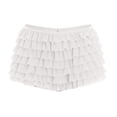 thumbnail image 5 of Women Sexy Ruffle Shorts With Bow Soild Color Party Shorts Short Skirt Low Waist Layered Shorts, 5 of 7
