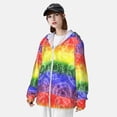 thumbnail image 3 of Easygdp Colorful Tie Dye Lightweight Long Sleeve Sun Shirt Sports long-Sleeved Sun Protective Clothing, Quick Drying Breathable-XX-Large, 3 of 7