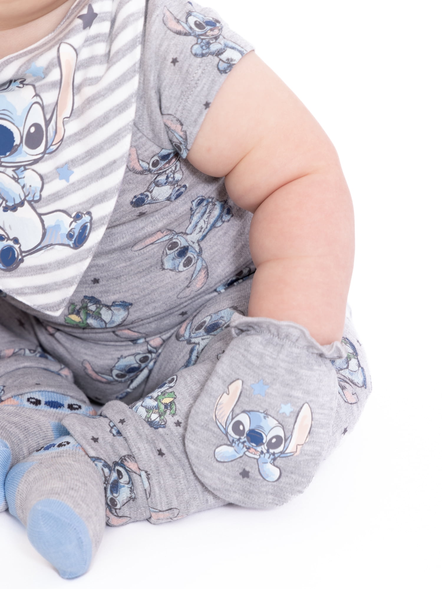 Disney Baby Wishes + Dreams Character Infant Baby Accessories Bib, Socks and Mittens Set, 3-Pack, Sizes Newborn-12 Months