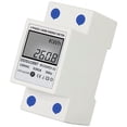 thumbnail image 3 of Medidor de energía eléctrica digital Medidor de electricidad monofásico en carril DIN Medidor de electricidad monofásico de dos hilos, blanco, sin retroiluminación, 3 of 5