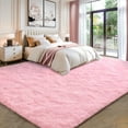 thumbnail image 2 of KIXINWA 5x7 Washable Large Area Rug for Living Room, Fluffy Shag Rug for Bedroom, Ultra Soft Plush Non Slip Carpet for Indoor Floor Bedside Nursery Kids Girls Room Dorm, Home Decor Aesthetic, Pink, 2 of 6