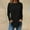 Black, variant on T Shirts for Women Plus Size Long Sleeve Women Plus Size Tops Loose Layering Basic Black Soft Plain Leisure Tops