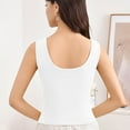 thumbnail image 6 of TKLPEHG Tank Tops for Women Crewneck Basic Tank Tops Fashion Comfy Casual Lightweight Sleeveless T Shirts Classic Solid Color Loose Blouses (White,Free Size), 6 of 6