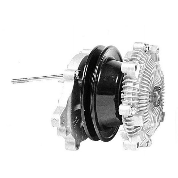 Engine Water Pump with Fan Clutch - Compatible with 1986 - 1989 Nissan D21 2.4L 4-Cylinder 1987 1988