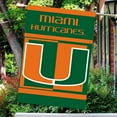 thumbnail image 2 of University of Miami Hurricanes Premium 2-Sided 28x40 Inch Banner Flag with Pole Sleeve, 2 of 2