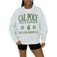 thumbnail image 3 of Women's Gameday Couture Ash Cal Poly Mustangs Premium Fleece Pullover Sweatshirt, 3 of 5