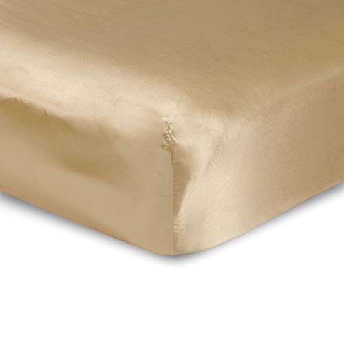 sweet dream Luxury Queen Size Satin Fitted Sheet Gold Walmart Canada