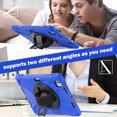thumbnail image 4 of XYX Case for 11 inch iPad Pro 11 M4 2024 (A2837/A2836) with 360 Degree Rotating, Hand Strap, Shoulder Strap, Blue, 4 of 7