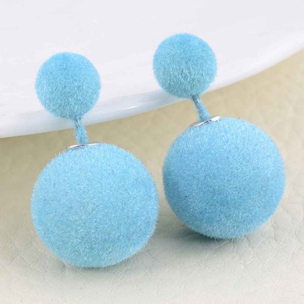Guardurnaity 1 par de pendientes de perlas de caramelo de invierno simulados de Color a la moda para mujer Ropa, zapatos y accesorios Miscelánea lago azul