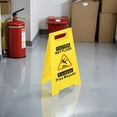 thumbnail image 4 of IFANLANDOR 2Pcs Floor Safety Caution Sign Yellow A-Frame Foldable For Wet Floor Situations In Cinemas, 4 of 8
