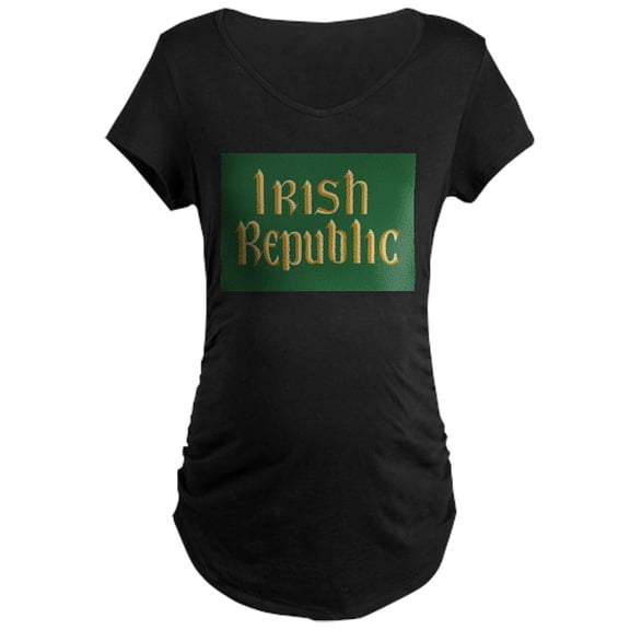 CafePress - Irish Republic Flag Maternity Dark T Shirt - Maternity Dark T-Shirt