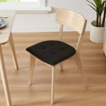thumbnail image 3 of Hong and Arts Inc. Marina Decoration Thick Memory Foam Chair Pads Tufted Nonslip Rubber Back Seat 17 x 16 Inch Kitchen U-Shaped Cushion Black - 6, 3 of 5