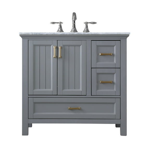 Altair 538036-Ca-Nm Isla 36" Free Standing Single Basin Vanity Set - Grey