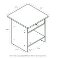 thumbnail image 3 of Furinno 10004DWN End Table & Night Stand Storage Shelf with Bin Drawer, Dark Walnut, 3 of 7