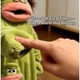 thumbnail image 6 of Silly Big Mouth Monster Onesie With Comb Funny Family Christmas Pajamas Matching SetsCozy Hooded Plush One Piece Loungwear Fleece Halloween Christmas Sleepwear for Parent & Little One, 6 of 7