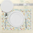 thumbnail image 3 of Ambesonne Abstract Place Mats Set of 4, Colorful Large Dots, Standard Size, Multicolor, 3 of 6