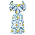 thumbnail image 6 of Summer citrus Mediterranean style mosaic lemon fruit pattern Sleeveless Dress summer dress womens 2024 summer dress woman 2024, 6 of 7