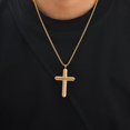 thumbnail image 4 of Silver Cross Necklace for Men, Cross Pendant Necklace Jesus Necklace Chain, Faith Jewelry Gifts for Men Father Uncle Son, 4 of 6