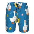 thumbnail image 4 of Disketp Men'S Swim Trunks Hawaiian Breathable Surf Beach Swimsuits Mesh Lining Beach Shorts With Pockets-Cartoon Goose, 4 of 9