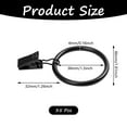 thumbnail image 5 of VEGCOO 35 Pcs Metal Curtain Clips Hooks, Black Shower Curtain Rings , Curtain Clips with Rings for Curtain Rods No Drilling, Shower Curtain Clips, for Living Room/Kitchen/Bedroom/Office Use(1.5In), 5 of 6