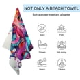 thumbnail image 3 of Colorful Octopus Microfiber Lightweight Beach Towel Quick Dry Absorbent Thin Towels for Swimming Pool Camping Beach Easy for Vacation Essentials, 3 of 7