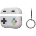 thumbnail image 1 of Funda protectora para AirPods Pro 2 con diseño retro de consola de videojuegos portátil. Funda protectora de silicona con llavero y cordón, 1 of 6