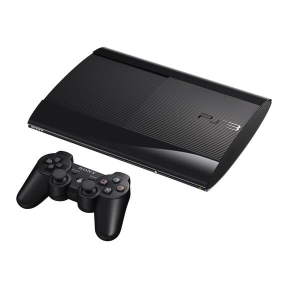 Sony PlayStation 3 Super Slim 250GB with Wireless Controller, Black