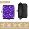 thumbnail image 4 of Hair Tool Organizer Bag with Heat Resistant Mat Removable Travel Storage Case for Hot Air Brushes Curling Irons Abstract Purple Square Image, 4 of 8
