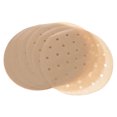thumbnail image 4 of DEMACRIO Oilproof Baking Liners for Air Fryer Use Khaki Paper Pads with Nonstick 100 Pieces, 4 of 8