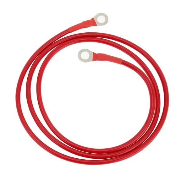 1 Pcs Battery Inverter Cable 10 AWG Gauge 4.5FT 5/16" Lug Battery Cable Universal for Car Vehicle Boat RV Solar Tinned Copper Red