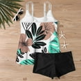 thumbnail image 5 of Taqqpue Tankini Swimsuits for Women Two Piece Tummy Control Swimsuits Flowy Blouson Floral Swim Tank Top with Boyshorts S-2XL, 5 of 6