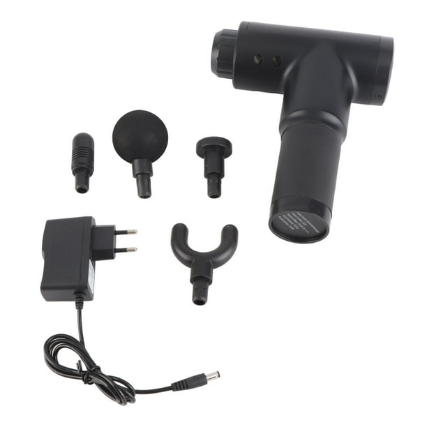 Pistola De Masaje Muscular De Fascia, Negra, Reduce La Fatiga, 6 Fuerzas, Pistola De Masaje Muscular Para Hombro