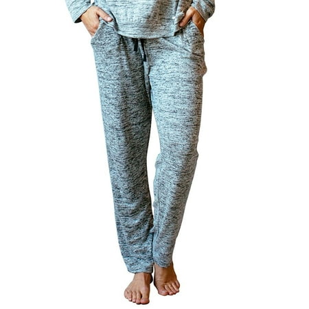 Hello Mello Carefree Threads Womens Loungewear Pants With Pockets and Adjustable Elastic Waistband, Matching Drawstring Bag