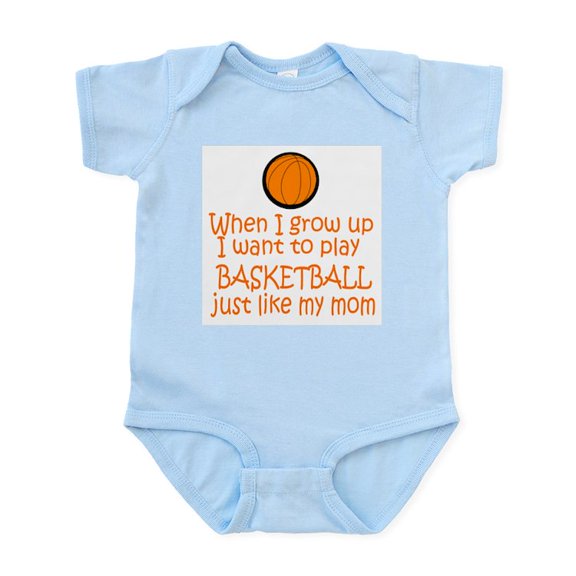 CafePress - Basketball...Just Like MOM Infant Bodysuit - Baby Light Bodysuit, Size Newborn - 24 Months