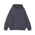 thumbnail image 2 of Namayuj Men's Solid Color Drawstring Hooded Sweatshirt Kanga Pocket Loose Basic Daily Hoodie Top S-XXXXL, 2 of 3