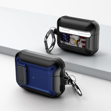 Duo Shield Secure Lock Designed For Airpods Pro With Hook  Blue/Black price history on PriceWatchPro