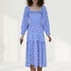 thumbnail image 1 of Vestido Vestido ajustado de algodón con mangas abullonadas para mujer, estilo sexy, sin espalda, holgado, traje diario Cgtredaw Azul T M para Mujer, 1 of 9